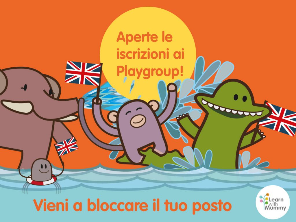 playgroup inglse per bambini iscrizioni 2022/23
